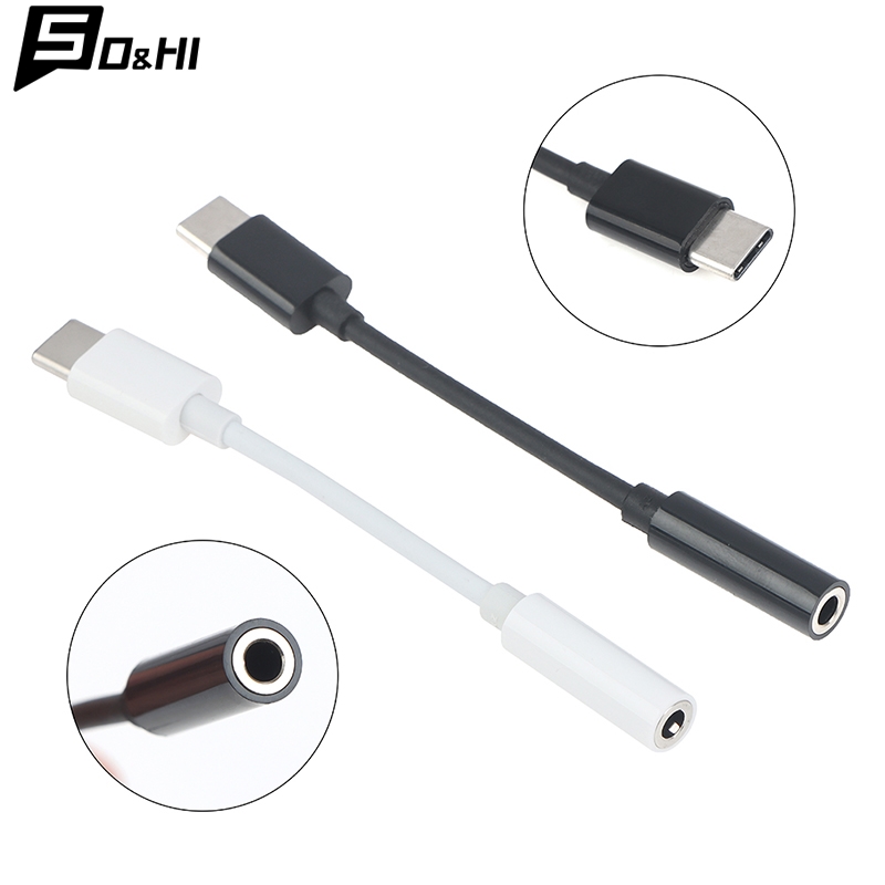 Earphone Splitter Jack - C타입 AUX 잭 이어폰 오디오 어댑터,
