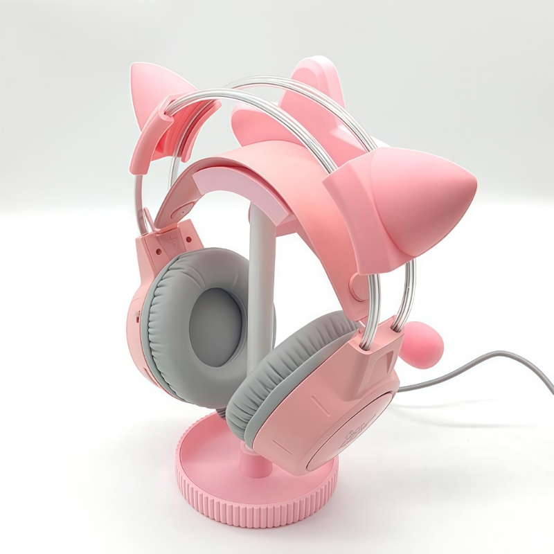 Headphone Stand Desk - 별 모양 디스플레이가 있는 책상용 헤드폰