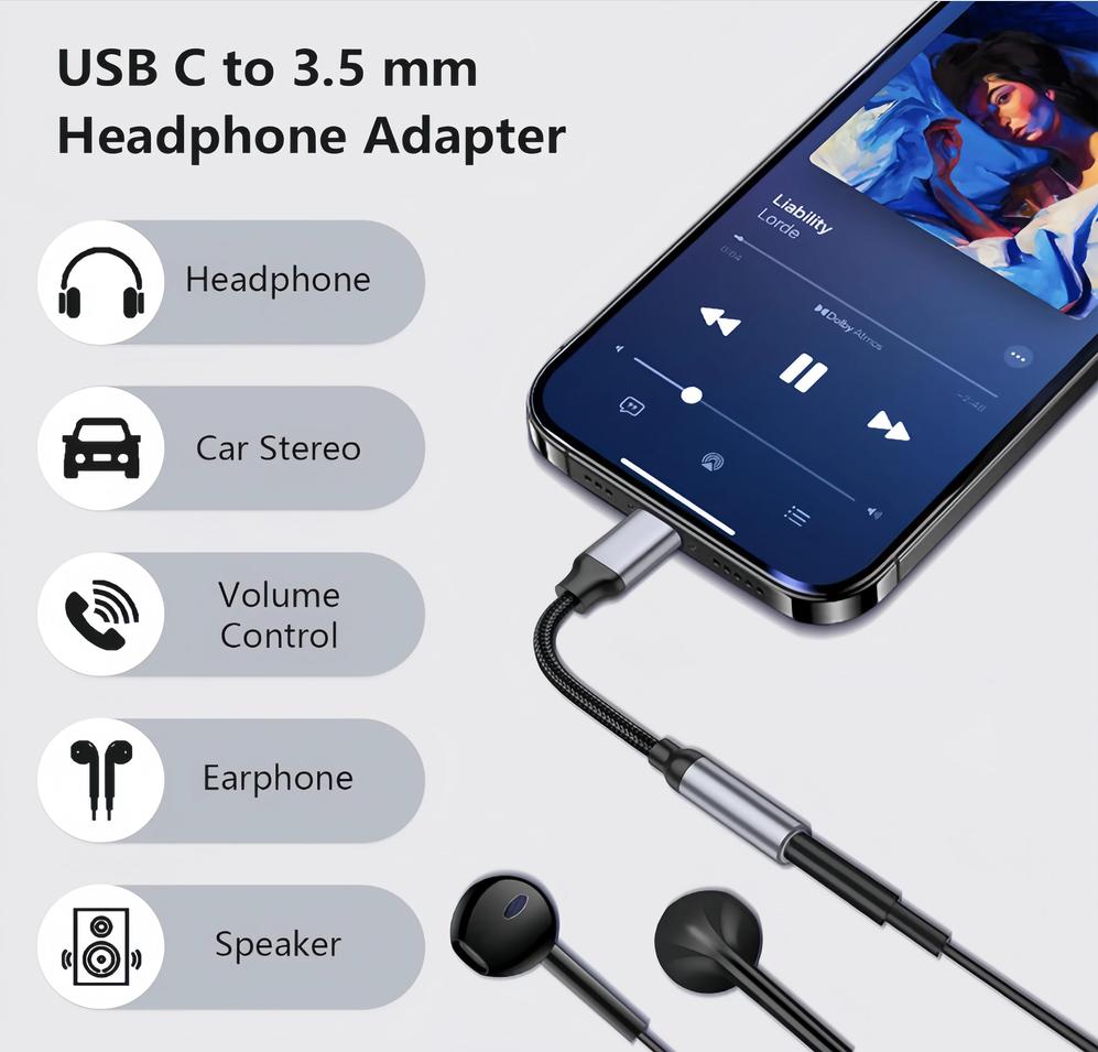 KEBIDU 타입 C-3.5mm 오디오 어댑터 유선 헤 - Audiophile Headphone Wired 리뷰 및 가격
