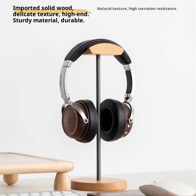 블랙 월넛 우드 & 알루미늄 헤드폰 스탠드, 내추럴 월 - Headphone Stand Desk 리뷰 및 가격
