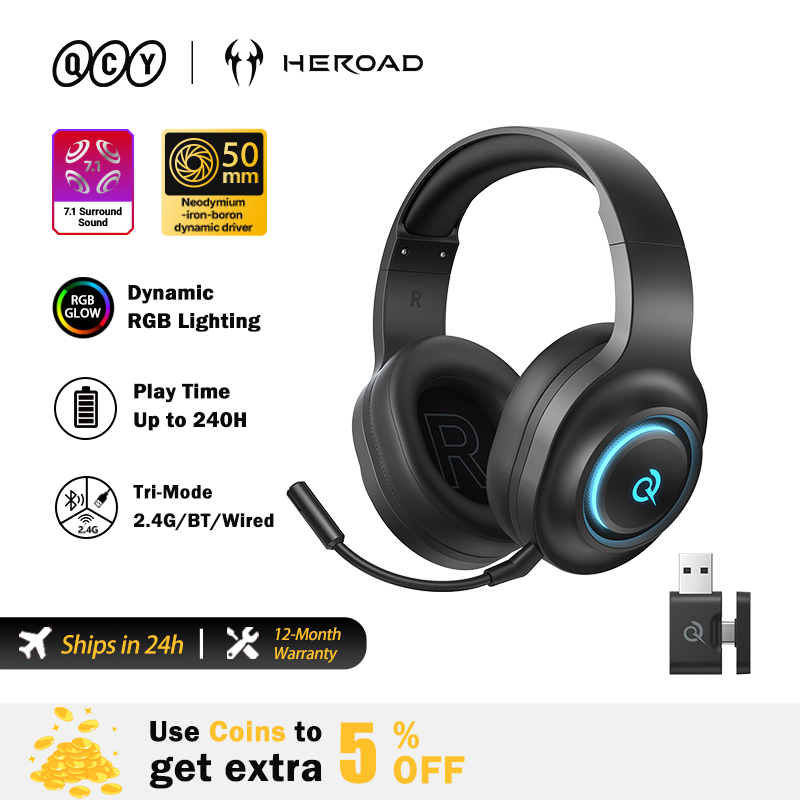 QCY Heroad V200 게이밍 헤드셋 (마이크 내 - Gaming Headset Rgb 리뷰 및 가격