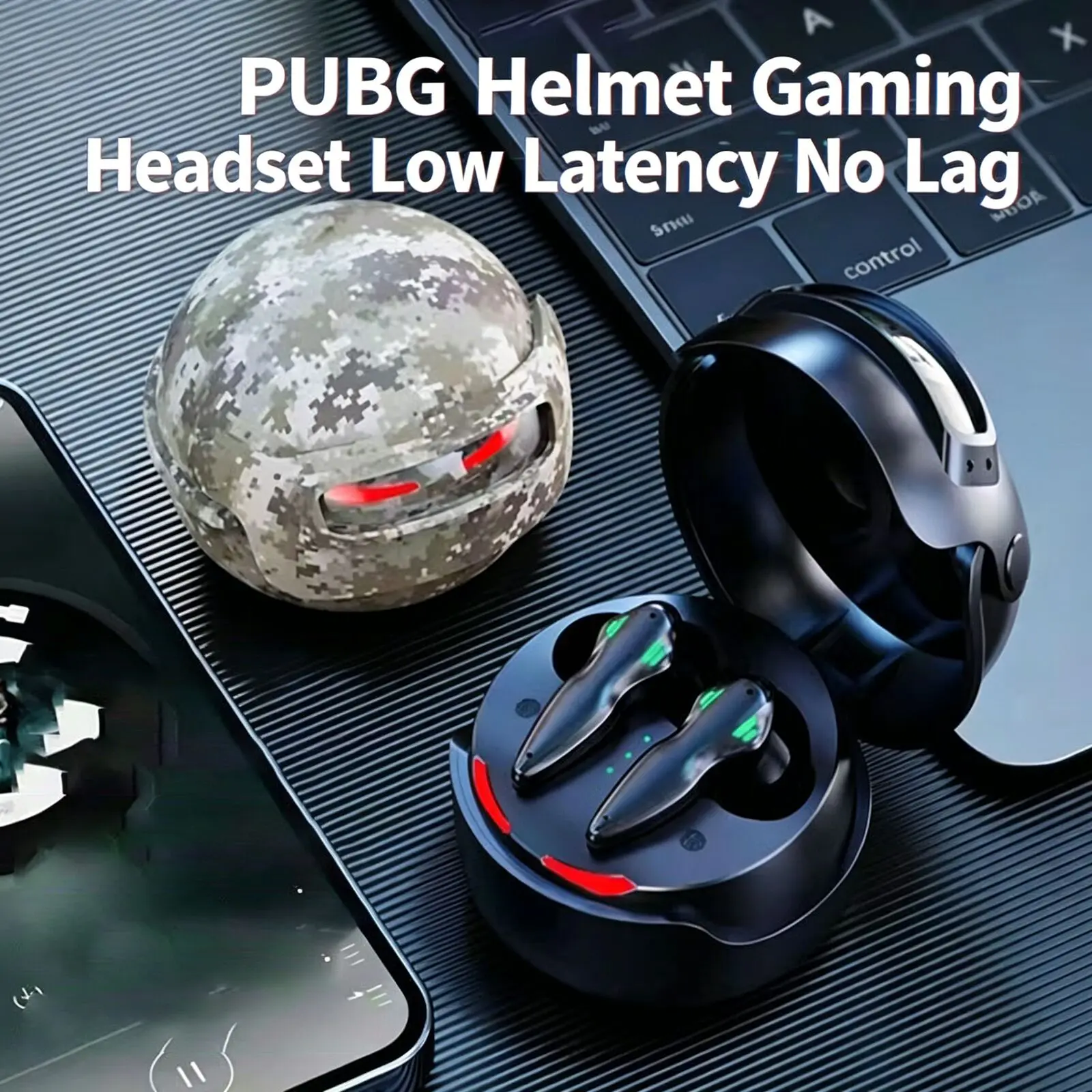 헬멧 스타일 게이밍 무선 이어버드 45ms 낮은 지연시 - Gaming Headset Rgb 리뷰 및 가격