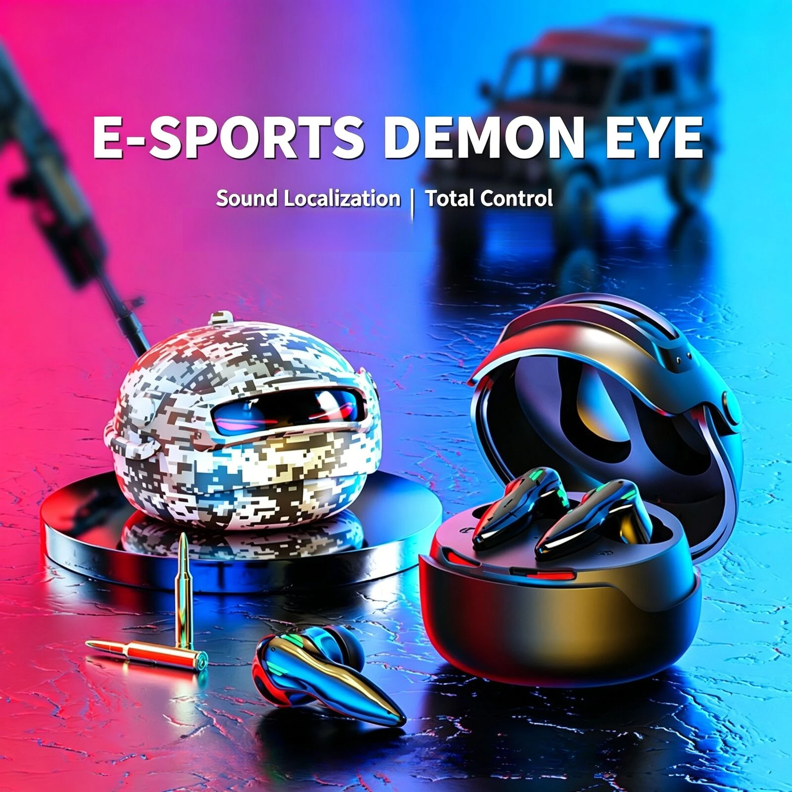헬멧 스타일 게이밍 무선 이어버드 45ms 낮은 지연시 - Gaming Headset Rgb 리뷰 및 가격